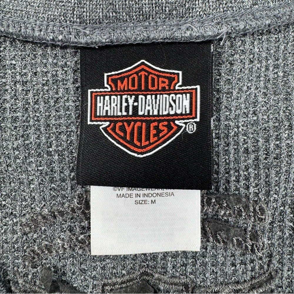 Harley-Davidson Gray Traverse City Bedazzled Motorcycle Knit Long Sleeve Medium - Picture 7 of 10